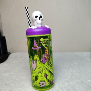 Cool Gear TOP THIS GREEN 16FL oz. Double Wall Insulated  NEW Spooki, Witch Goth